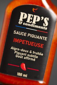 Sauce piquante artisanale française au piment jalapeno