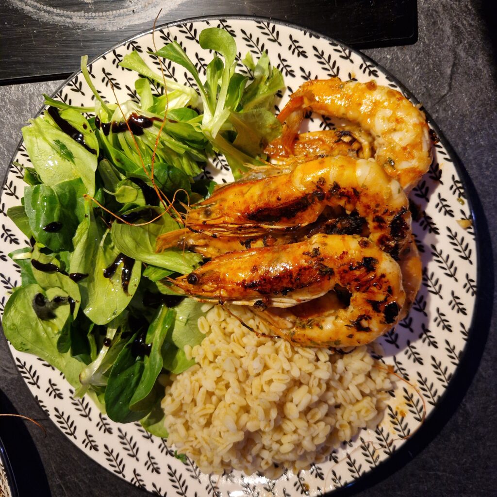 Crevettes Marinées au Rub Chimichurri