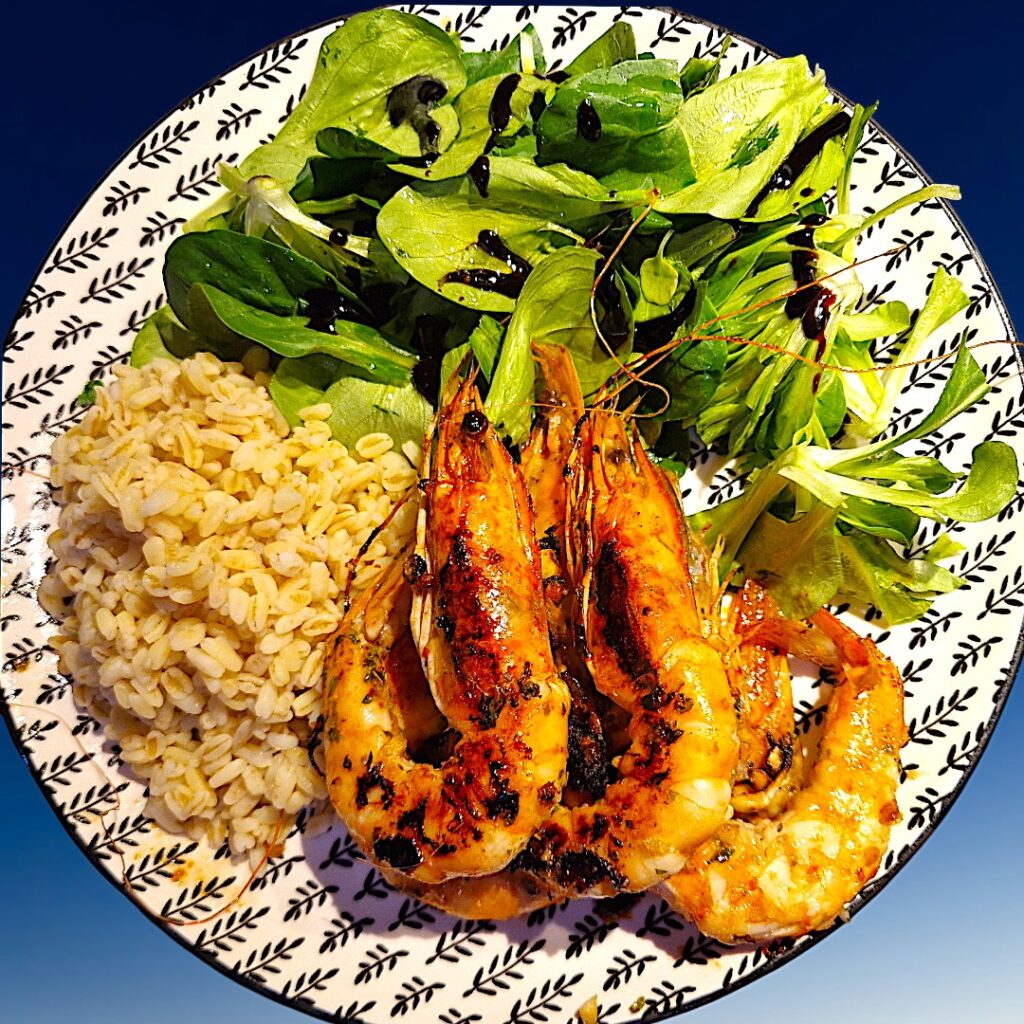 Crevettes marinées au Rub Chimichurri